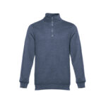 BLUE UNISEX SWEATSHIRT WITH CARDED INTERIOR - Image 12