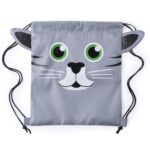 CATFACE KIDS' BACKPACK – LIGHTWEIGHT DRAWSTRING BAG IN SOFT POLYESTER - Image 5