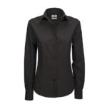 WOMEN'S LONG SLEEVE SHIRT BLACK - Image 5