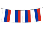 RUSSIA FLAG BUNTING 15X22CM (SET OF 10M) - Image 2