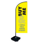 FLY BANNER 2.5M (FLAG, POLE, BASE) - Image 2