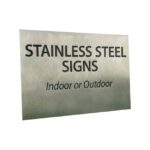 STAINLESS STEEL SIGN (PER SQM) - Image 2